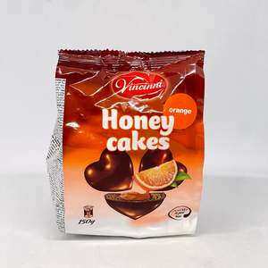 Chocolates Toffees Lollies: PIONIR Honey Heart Orange 150g