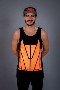 Shirts: Classic Men's Singlet Orange [Hi-Vis]