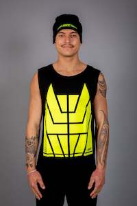 Shirts: Transform Men's Muscle Singlet Yellow [Hi-Vis]