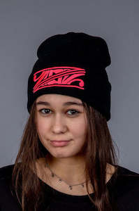 Hat: Maori Cuff Beanie Pink [Fluro]