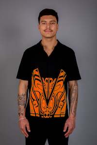 Mens Maori: Maori Men's Collared Polo Orange [Hi-Vis]