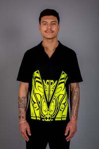 Mens Maori: Maori Men's Collared Polo Yellow [Hi-Vis]