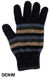 Multi Striped Glove (9950) possum merino