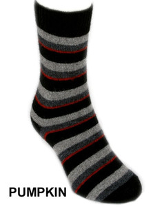 Accent Stripe Sock (9895) possum merino