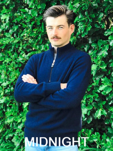 Men's Patch Sweater (9790) possum merino