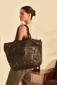 Accessories: REPURPOSED TOTE BAG