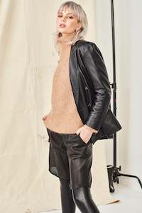 Leather: HELENA LEATHER BLAZER