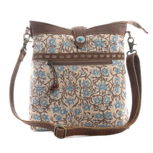 Cowhide Bags: Heidi Floral - Shoulder Bag
