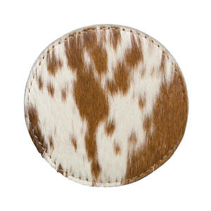 Cowhide Bags: Cowhide Coaster Set (4) - Jersey