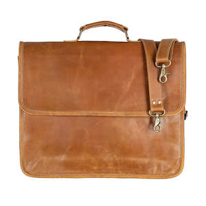 Maisie Aged Leather Laptop Bag