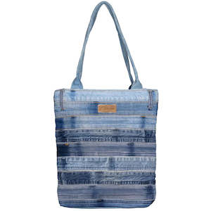 Cowhide Bags: Billie Denim Tote