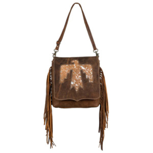 Cowhide Bags: Arrow - Vintage Aged Leather