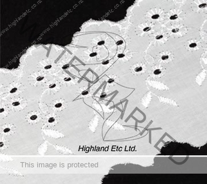 Products: Broderie Anglaise Lace - Leaf » Highland, Fabric, Ribbon & Elastic Highland Etc