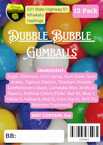 Dubble Bubble Gumballs 12 Pack