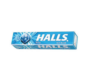 Sweets & Chocolates: Halls Lozenges - Ice Blue 9's