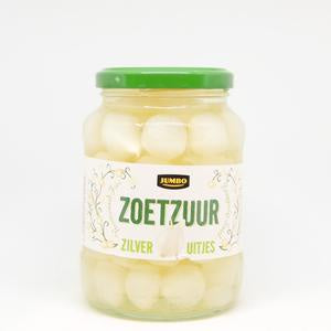 Jumbo Zoetzuur Silver Onions 320g