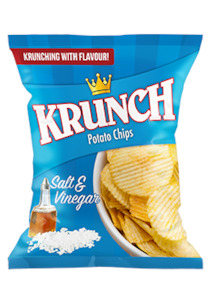 Chips: Krunch Chips - Salt & Vinegar 125g