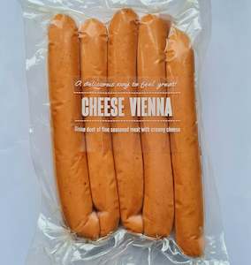 From The Butchery: Cheese Viennas / kg