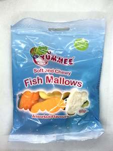 Sweets Chocolate: Yummee Mallow Fish 80g Pack
