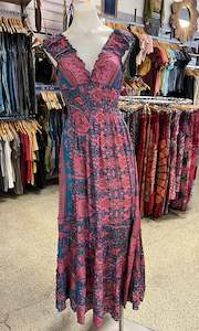 Clothing-Tops: Katrine Sari Satin Dress