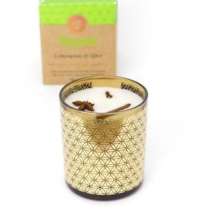 Candles: Smudge Scented Candle Lemongrass & Spice
