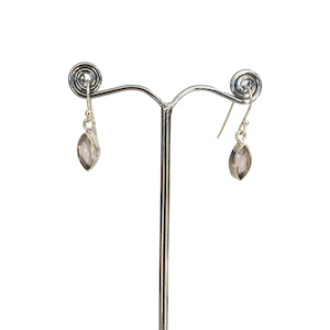 Maxine's Tears Cut Stone Earrings Marquise