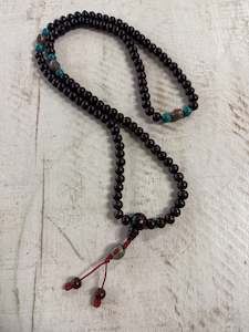Best Selling: Wooden Mala with Tibetan Beads