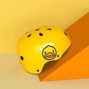 Balance Bikes: Yellow B.Duck Co-branded Kids Bike Helmet, Toddler Bicycles Helmets with Pads for Boys  (48-52cm)