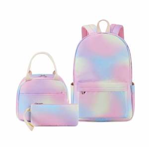 Kids Backpacks: Rainbow School Bags Set