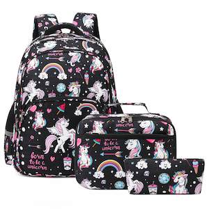 Kids Backpacks: Pink Unicorn Backpack Set