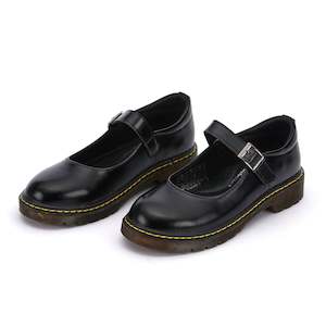School Shoes: Stylish Black School Shoes Leather Mary Jane -Pretty Princess