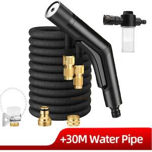 Water Blaster: High Pressure Water Gun Up To 30m Pipes: 6 Spay Modes