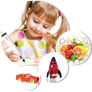 Toys Games: Low Temperature 3D Printing Pen for Kids with 10 Colors Free PCL Filaments