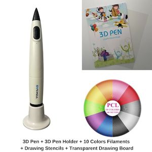 Toys Games: Kids 3D Pen 10 Colors Filaments Bundle