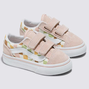 Vans: VANS // Kids Old Skool WAVY CHECK MULTI/WHITE