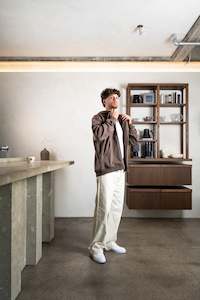 3 Days Only Mens Sale: CRATE // Superfleece Scripted Zip Hoodie CHIA