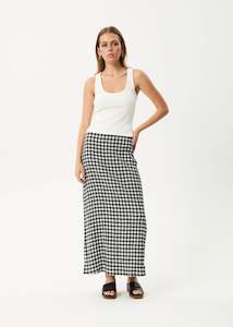 Spend Save: AFENDS // Rowan Seersucker Skirt CHECK BLACK/WHITE
