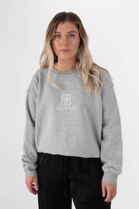 Her Hoodies Crews: BEIGED // Embroidery Sweater MARIE GREY