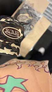 VON DUTCH // Unisex Trucker Hat BROWN CAMO