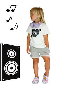 Mini Me: POP FACTORY SHOP // Music + Me Tee WHITE