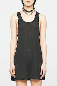 STOLEN GIRLFRIENDS CLUB // Impala Eyelet Mesh Dress BLACK