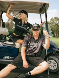 Her Hoodies Crews: BILLY BONES // Three Putts Polo BLACK