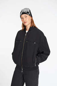 HUFFER // Denim Gemini Bomber BLACK WASH