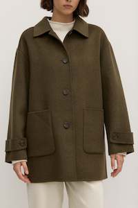 Her Jackets: ASSEMBLY LABEL // Pierra Wool Coat SPRUCE MARLE
