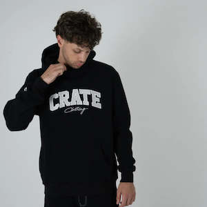 CRATE // Varsity Hoodie BLACK/GREY