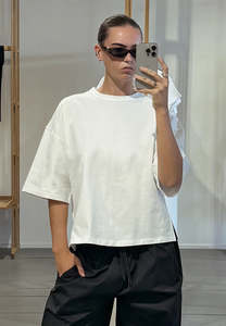 COMMONERS // Heavy Boxy Tee WHITE