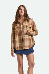 Her Jackets: BRIXTON // Bowery Vintage LS Overshirt WASHED COPPER