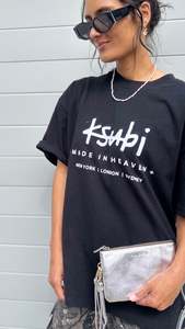 KSUBI // Plated Ekcess Tee JET BLACK