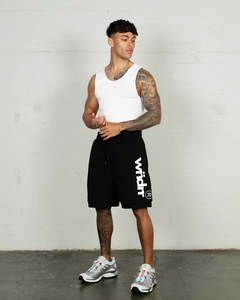 Him Shorts: WNDRR // Offcut Tech Trackshort BLACK
