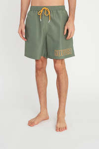 Him Shorts: HUFFER // Staple Trunk OUTLINED KHAKI